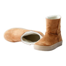 Grand Step Shoes Winterstiefel Nicki Suede Bootie (gefüttert, bequem) - braun Damen